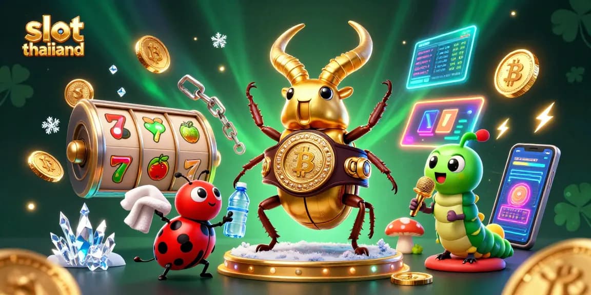 Experience thrilling slot thailand action with vibrant characters and dazzling game elements in this exciting casino illustration.