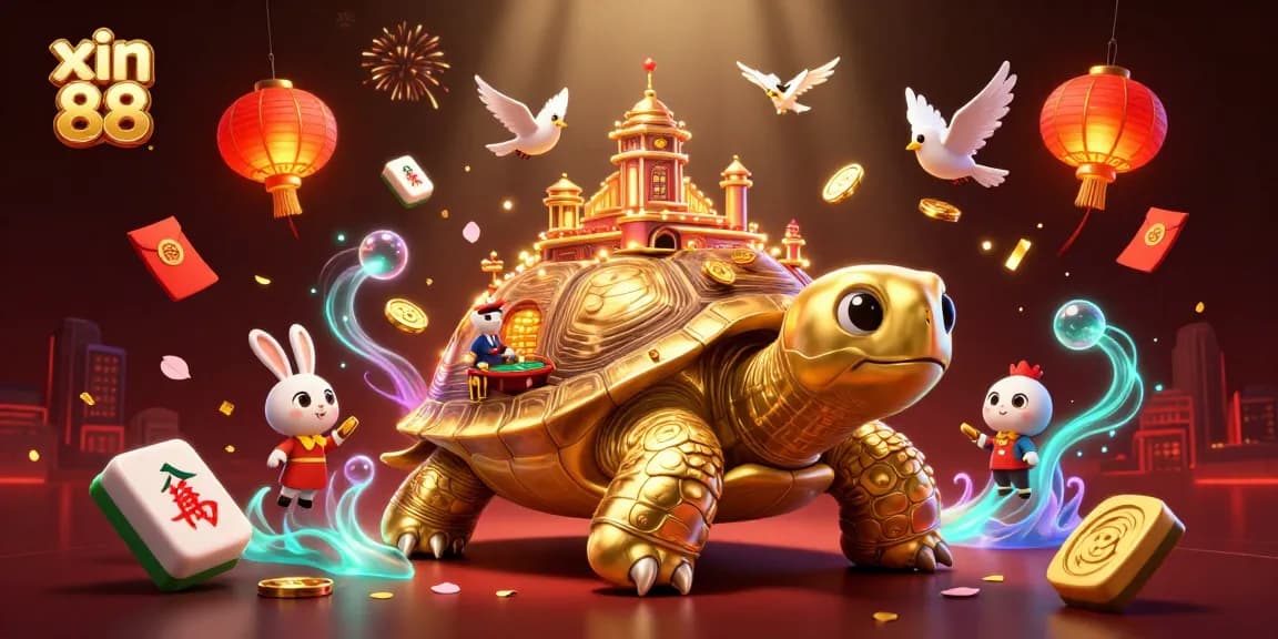 Experience the thrill of xin 88 with vibrant illustrations of rich gaming elements and engaging characters.