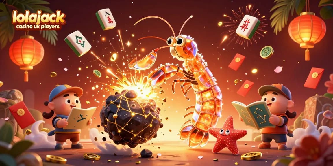 Engage with the universe of lolajack casino uk players through this vibrant 3D casino illustration, filled with excitement.