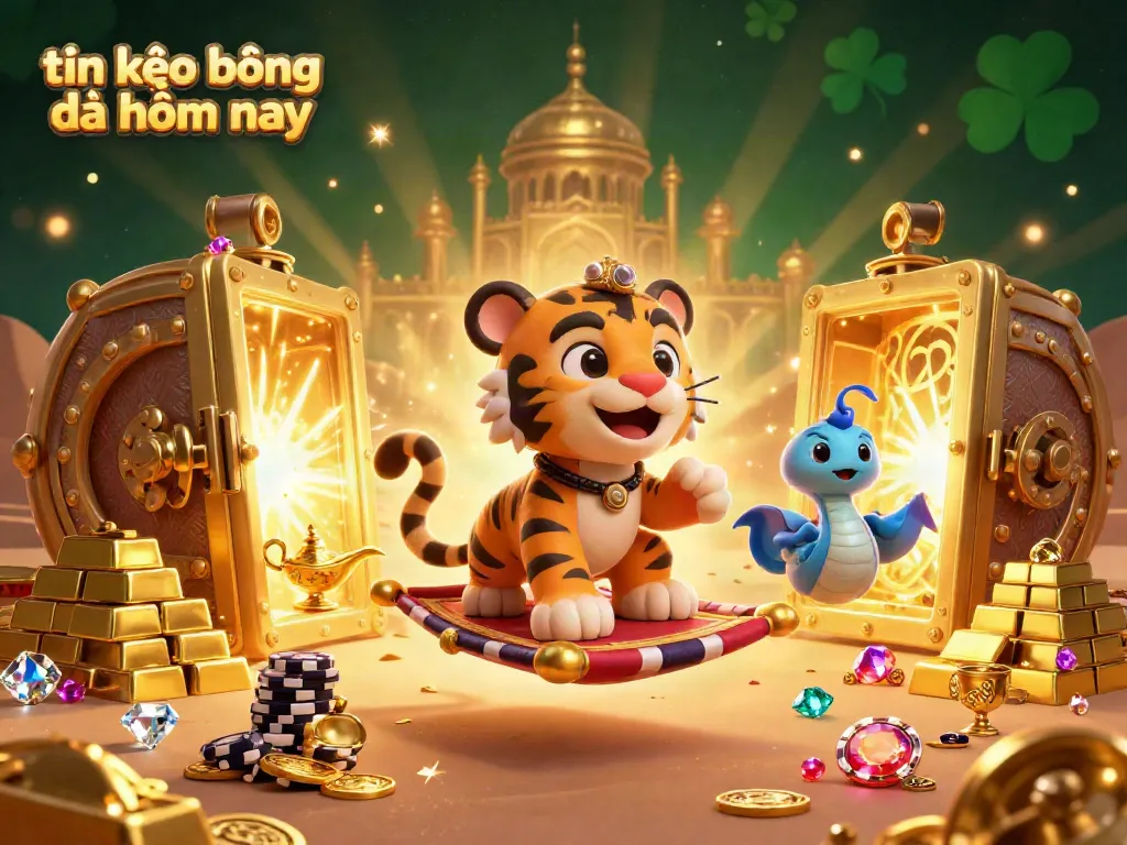 Experience thrilling action in the vibrant world of tin kèo bóng đá hôm nay with a dynamic 3D illustration.