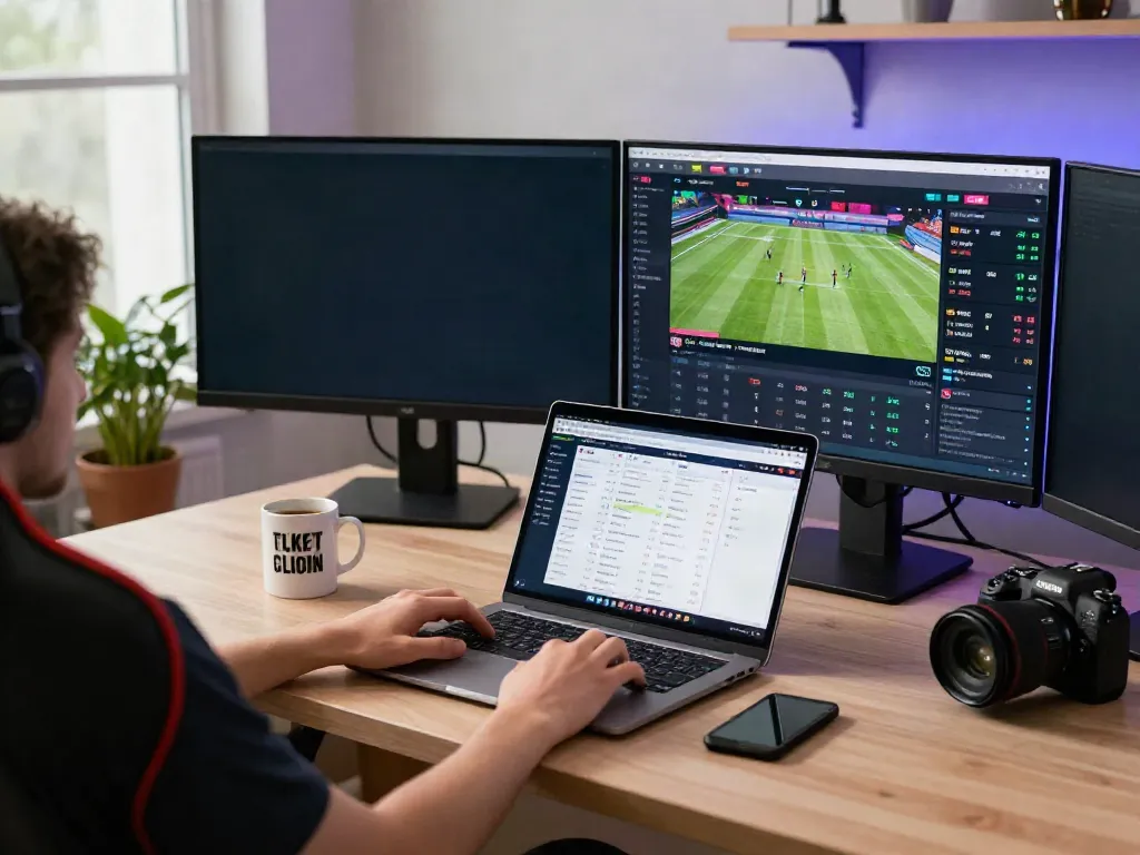 Engaged user exploring online sports betting at ZBET platform, showcasing dynamic odds and live feeds.