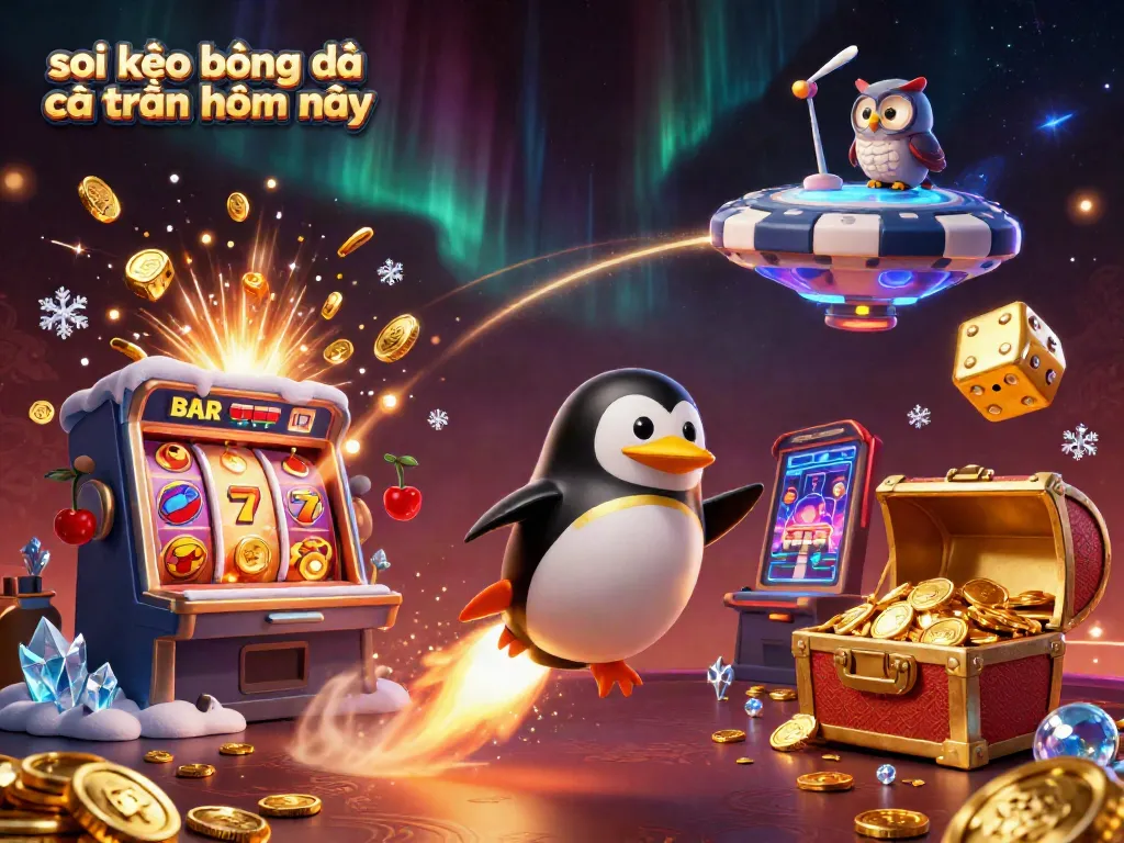 Engage in soi kèo bóng đá các trận hôm nay with a dynamic illustration of playful characters and casino elements
