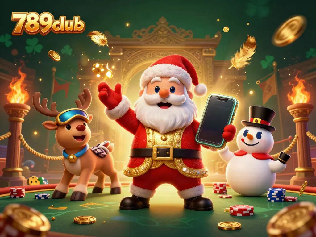 Engage with 789club's exciting gaming world through a vibrant scene featuring characters in a dynamic casino setting.