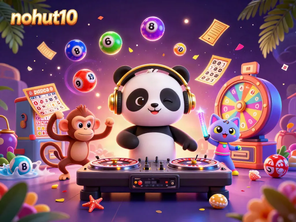 Experience thrilling games at nohut10 with dynamic casino characters and vibrant jackpot elements.