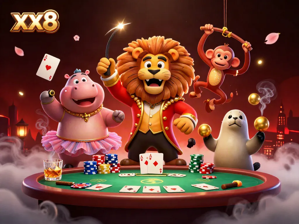 Experience the vibrant xx8 online casino atmosphere with colorful characters and rich gaming elements.