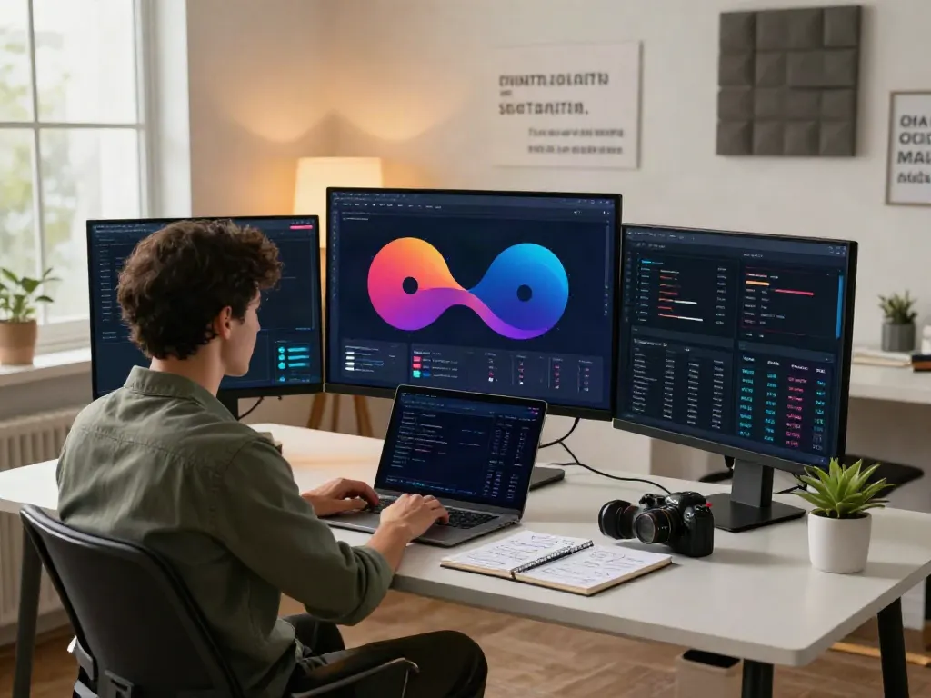 Marketer analyzing instant indexing strategies in a modern workspace.