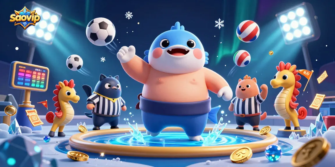 Experience winning moments at saovip with dynamic sports-themed atmosphere and vibrant 3D characters.
