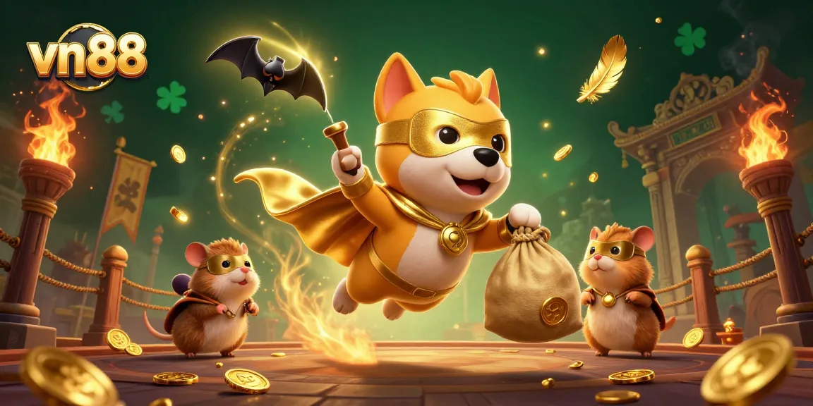 Win big at vn 88 with a powerful superhero dog and exciting casino elements!