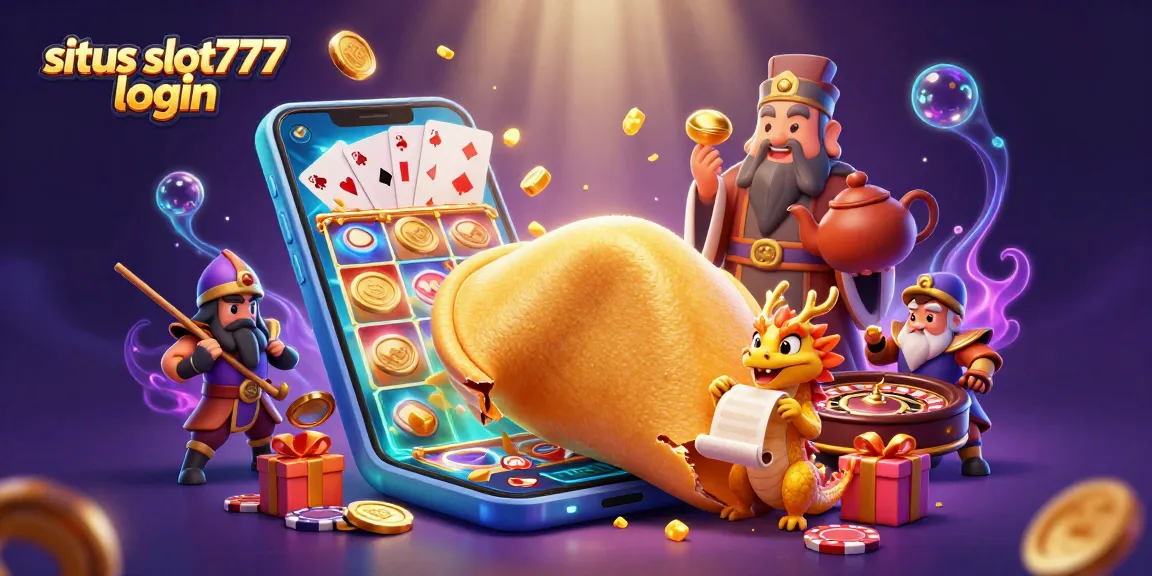 Experience the excitement of situs slot777 login with vibrant slot game visuals and animated golden elements.
