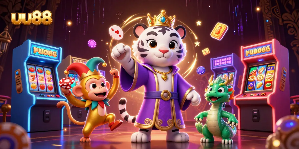 Experience thrilling gameplay at uu88 with vibrant 3D casino characters, jackpots, and arcade excitement.